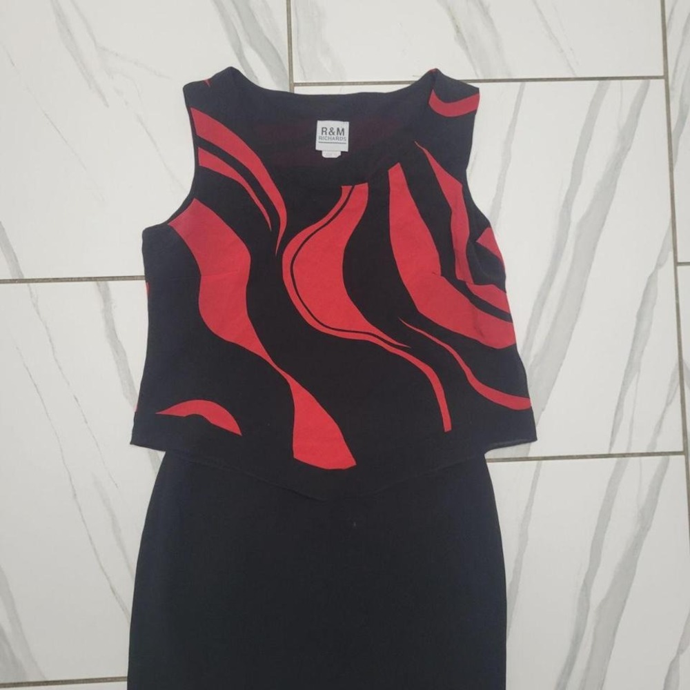 vintage y2k blouse (m) and tahari skirt 6P 2 piece set